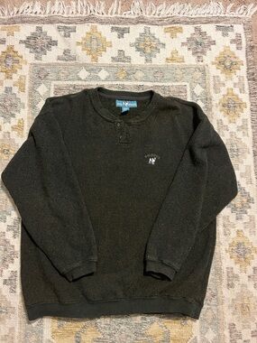 Vintage Big Dogs Pullover Sweater Men’s Size XL  Logo Embroidered 3 Button